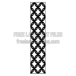 Geometric Lattice Panel Laser Cut Pattern