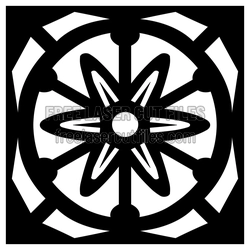 Geometric Square Decorative Panel Laser Cut Template