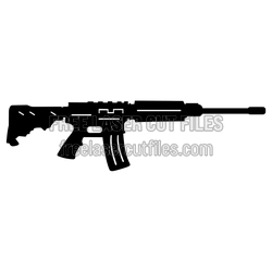 Rifle Silhouette Laser Cut File, Ready to Cut SVG