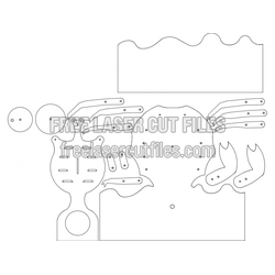 Crab Assembly Template for Laser Cutting (All Parts)