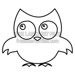 Cute Owl Halloween Laser Cut File, Ready to Cut Decor
