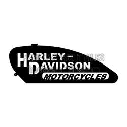 Motorcycle Gas Tank Outline Template for Laser Cutting