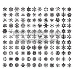 Snowflake Stencil Set for Laser Cut Holiday Crafts