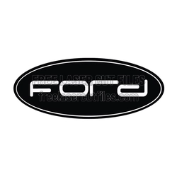Automotive Emblem Template for Laser Cutting