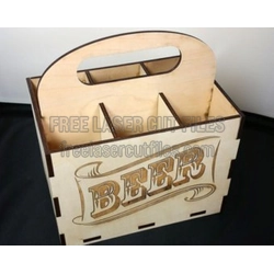 Beer Coaster Template for Laser Cutting