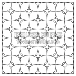 Geometric Ornamental Panel Laser Cut File, Ready to Cut