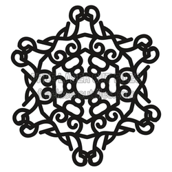 Ornamental Snowflake Laser Cut File, Ready to Cut