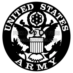 United States Army Eagle Logo Laser Cut Design