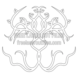 Celtic Tree Ornament Template for Laser Cut Projects