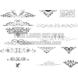 Collection of Ornament Templates for Laser Cutting