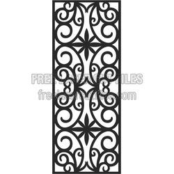 European Ornamental Panel Template — Free Vector Design