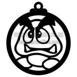 Funny Cartoon Cow Ornament Laser Cut File