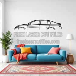 GS 450H 2008 Classic Car Silhouette Laser Cut Design