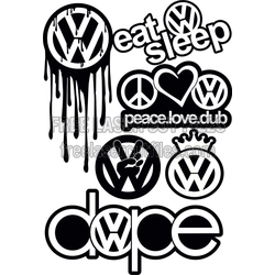 Automotive Emblem Template for Laser Cutting