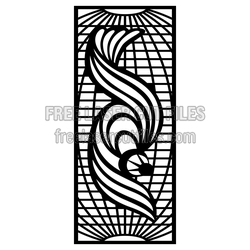 Decorative Sunburst Panel Laser Cut Pattern