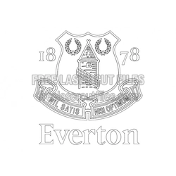 Everton Vector Template for Laser Cutting