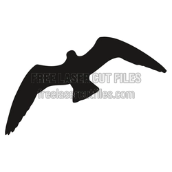 Flying Bird Silhouette Laser Cut File for DIY Decor