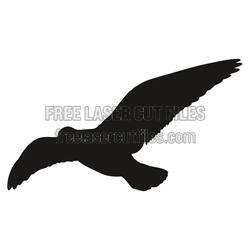 Flying Eagle Silhouette Laser Cut File, Ready to Cut