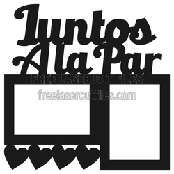 Free 2-Photo Valentine Portrait Frame Laser Cut File
