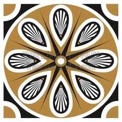 Geometric Floral Medallion Laser Cut Panel