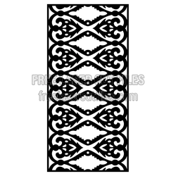 Ornamental Door Panel Screen Pattern Ready to Cut