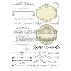 Ornamental Panel Template for Laser Cutting