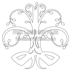Celtic Tree of Life Laser Cut File, Ornamental Design