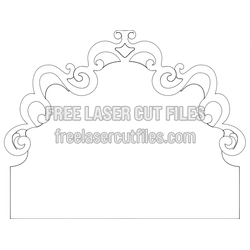Necktie Silhouette Template for Laser Cutting