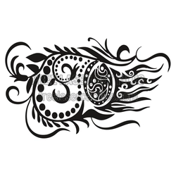 Ornate Easter Egg Laser Cut Swirl Decor File