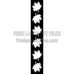 Repeating Maple Leaf Silhouette Pattern for Laser Crafting