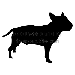 Standing Dog Silhouette Laser Cut File, Ready to Cut
