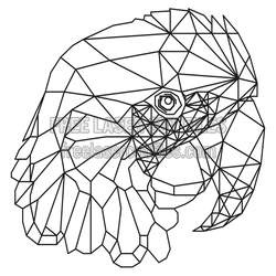 Geometric Parrot Laser Cut File, Ready to Cut