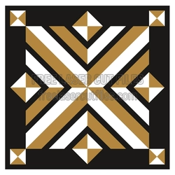 Geometric Chevron Panel Laser Cut Pattern, Ready to Cut