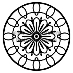 Sacred Floral Mandala Laser Cut File, Ready to Cut