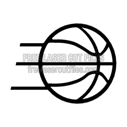 Basketball Cutout Template for Laser Cutting Projects