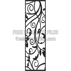 European Ornamental Panel Laser-Cut Template