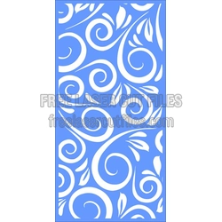 Floral Backdrop Template for Laser Cutting