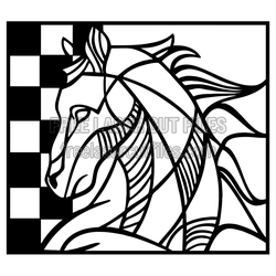 Geometric Horse Clipart Laser Cut File, Free Vector Design